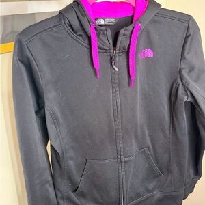 The North Face Black and Magenta Jacket